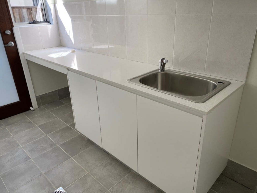 Laundry stone benchtop